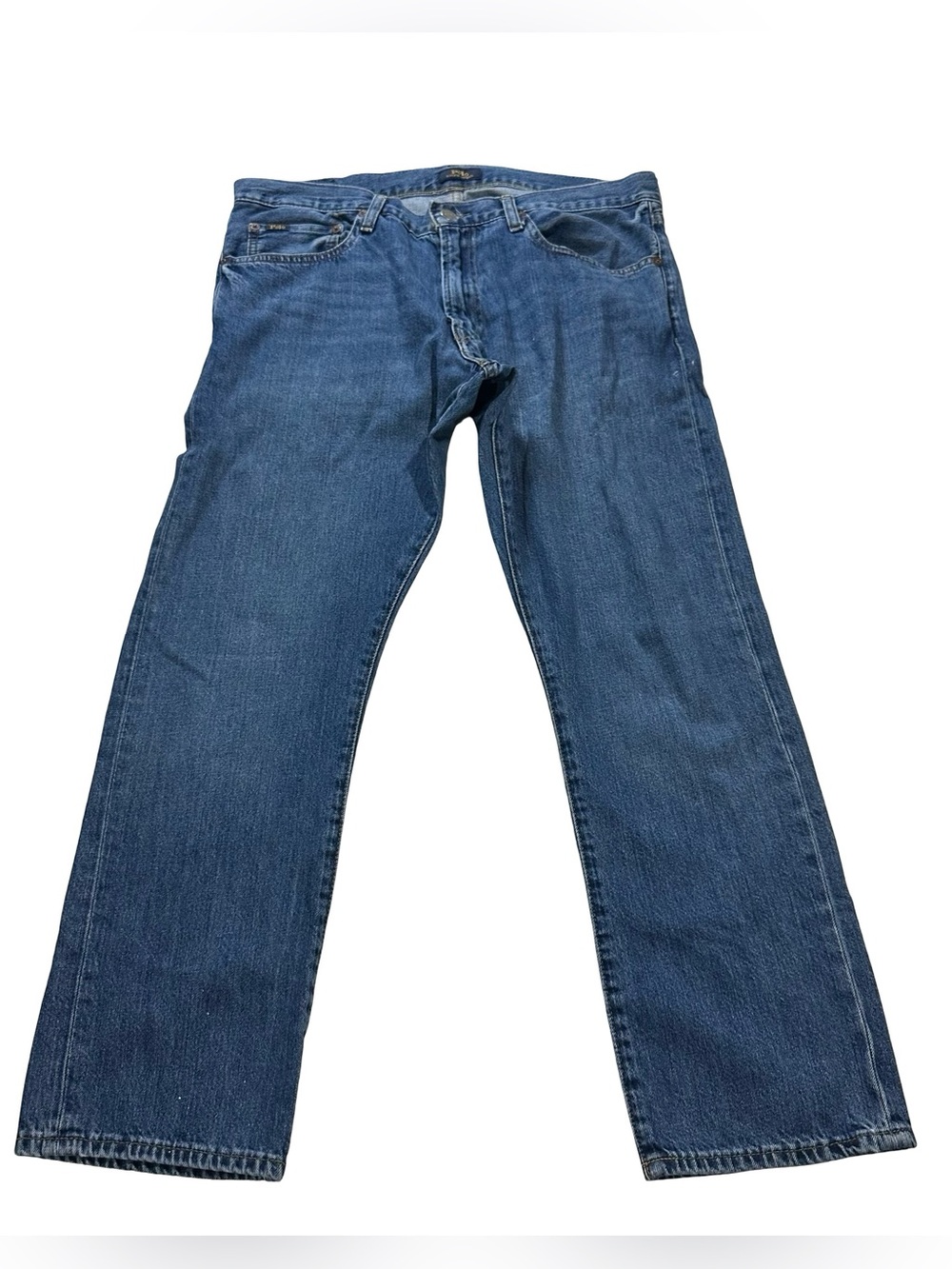 Polo Ralph Lauren The Varick Slim Straight Mens Medium Wash Blue Jeans Sz 35x30
